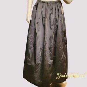 NWT Womens Lord & Taylors A-Line Ballgown Nights100% Silk Gray Skirt Sz: PM 8-10